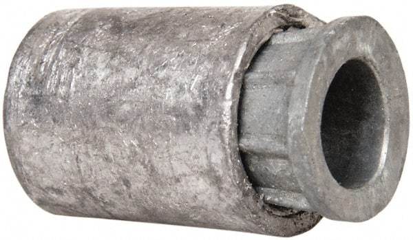 Powers Fasteners - 1/4-20, 1/2" Diam, Caulk-In Concrete Anchor - 7/8" Min Embedment, Lead Alloy (Caulking Sleeve)/Zamac Alloy (Cone), Flat Head - Apex Tool & Supply