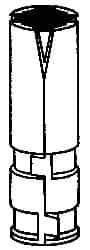 Powers Fasteners - 5/8" Diam, 1" Drill, 2-5/8" OAL, 2-1/2" Min Embedment Single Expansion Concrete Anchor - Zamac Alloy, Flat Head - Apex Tool & Supply