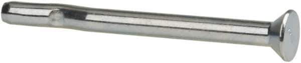 Powers Fasteners - 1/4" Diam, 1/4" Drill, 3" OAL, Split-Drive Concrete Anchor - Grade 8.2 Steel, Zinc-Plated Finish, Flat Head - Apex Tool & Supply