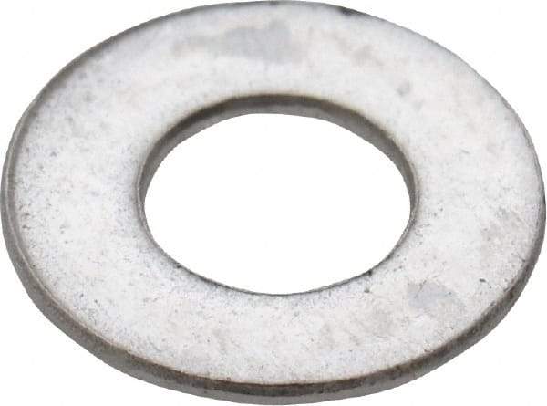 Value Collection - M3 Screw, Grade 18-8 Stainless Steel Standard Flat Washer - 3.2mm ID x 7mm OD, 0.5mm Thick - Apex Tool & Supply