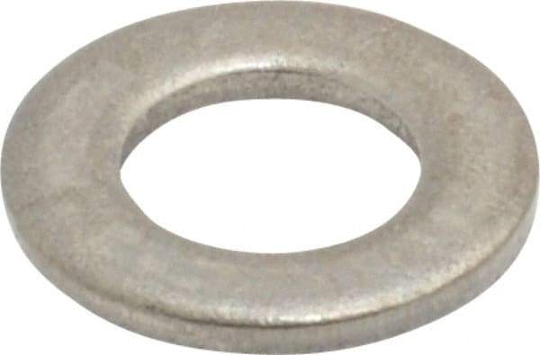 Value Collection - M5 Screw, Grade 18-8 Stainless Steel Standard Flat Washer - 5.3mm ID x 10mm OD, 1mm Thick - Apex Tool & Supply