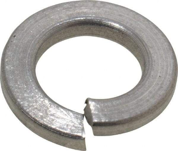 Value Collection - M5, 5.1mm ID, 1.2mm Thick Split Lock Washer - 18-8 Austenitic Grade A2 Stainless Steel, 5.1mm Min ID, 5.4mm Max ID, 9.2mm Max OD - Apex Tool & Supply