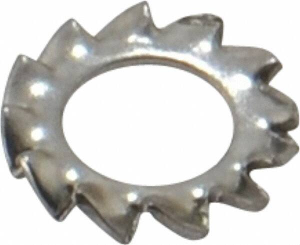 Value Collection - M4 Screw, 4.3mm ID, Stainless Steel External Tooth Lock Washer - 8mm OD, Grade 18-8 & Austenitic A2 - Apex Tool & Supply