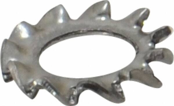 Value Collection - M5 Screw, 5.3mm ID, Stainless Steel External Tooth Lock Washer - 10mm OD, Grade 18-8 & Austenitic A2 - Apex Tool & Supply