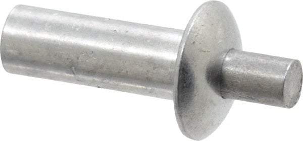 Made in USA - Universal Head Aluminum Alloy Drive Blind Rivet - Aluminum Alloy Mandrel, 0.328" to 3/8" Grip, 3/8" Head Diam, 0.191" to 0.219" Hole Diam, 0.531" Length Under Head, 3/16" Body Diam - Apex Tool & Supply