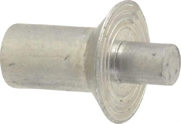 Made in USA - Countersunk Head Aluminum Alloy Drive Blind Rivet - Aluminum Alloy Mandrel, 0.266" to 5/16" Grip, 0.458" Head Diam, 0.266" to 0.281" Hole Diam, 0.374" Length Under Head, 1/4" Body Diam - Apex Tool & Supply