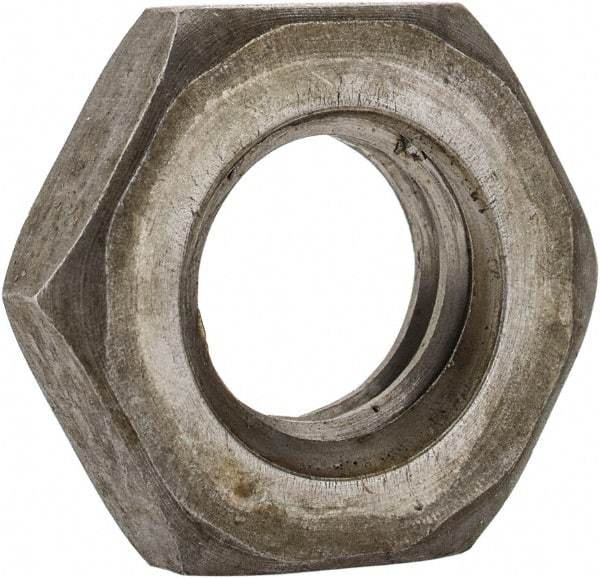 Value Collection - M10x1.50 Steel Right Hand Hex Jam Nut - 17mm Across Flats, 5mm High, Uncoated - Apex Tool & Supply