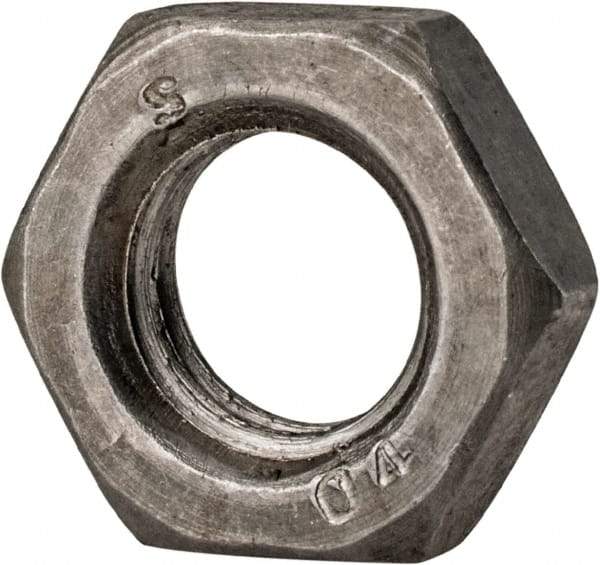 Value Collection - M12x1.75 Steel Right Hand Hex Jam Nut - 19mm Across Flats, 6mm High, Uncoated - Apex Tool & Supply