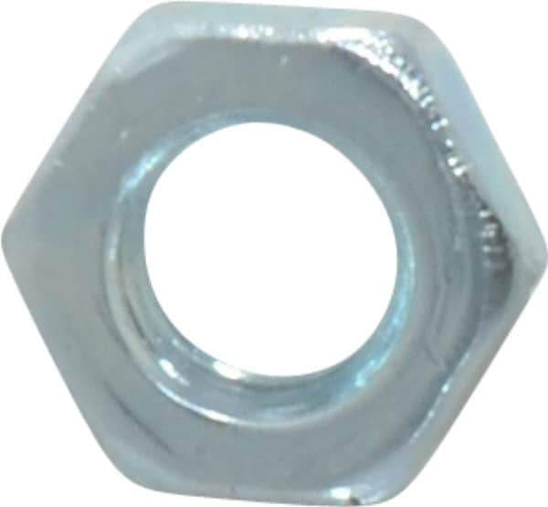 Value Collection - M6x1.00 Steel Right Hand Hex Jam Nut - 10mm Across Flats, 3.2mm High, Zinc-Plated Finish - Apex Tool & Supply