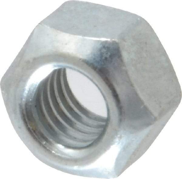 Value Collection - M8x1.25 Metric Coarse Grade 8 Hex Lock Nut with Distorted Thread - 7mm High, Zinc-Plated Finish - Apex Tool & Supply