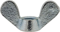 Value Collection - M8x1.25, Zinc Plated, Iron Standard Wing Nut - 3.6mm Wing Span, 18mm Wing Span - Apex Tool & Supply