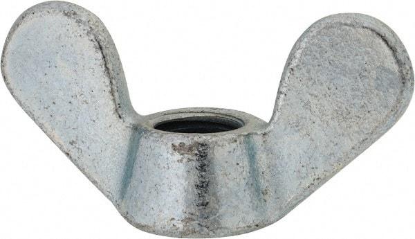Value Collection - M20x2.50, Zinc Plated, Iron Standard Wing Nut - 7mm Wing Span, 44mm Wing Span - Apex Tool & Supply