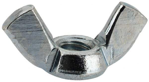 Value Collection - M5x0.80, Zinc Plated, Iron Standard Wing Nut - 2.3mm Wing Span, 11mm Wing Span - Apex Tool & Supply