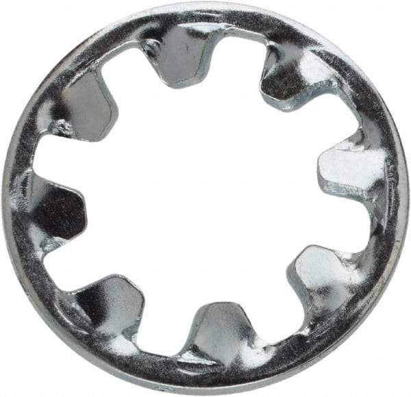 Value Collection - M8 Screw, 8.2mm ID, Spring Steel Internal Tooth Lock Washer - 14mm OD, Zinc-Plated, Grade 2 - Apex Tool & Supply
