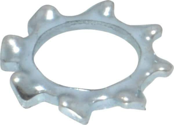 Value Collection - M6 Screw, 6.4mm ID, Spring Steel External Tooth Lock Washer - 11mm OD, Zinc-Plated, Grade 2 - Apex Tool & Supply
