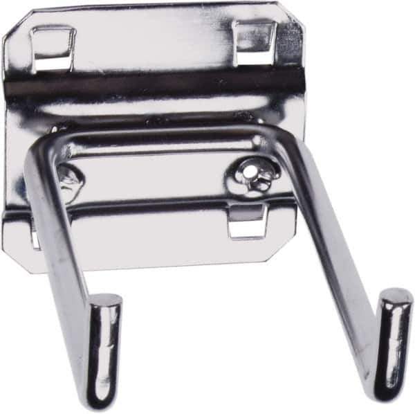 Triton - 1/4" Diam, Double Rod 90° End Bend Pegboard Hook - 4" Projection, 90° Bend, Stainless Steel - Apex Tool & Supply