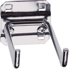 Triton - 1/4" Diam, Double Rod 90° End Bend Pegboard Hook - 4" Projection, 90° Bend, Stainless Steel - Apex Tool & Supply