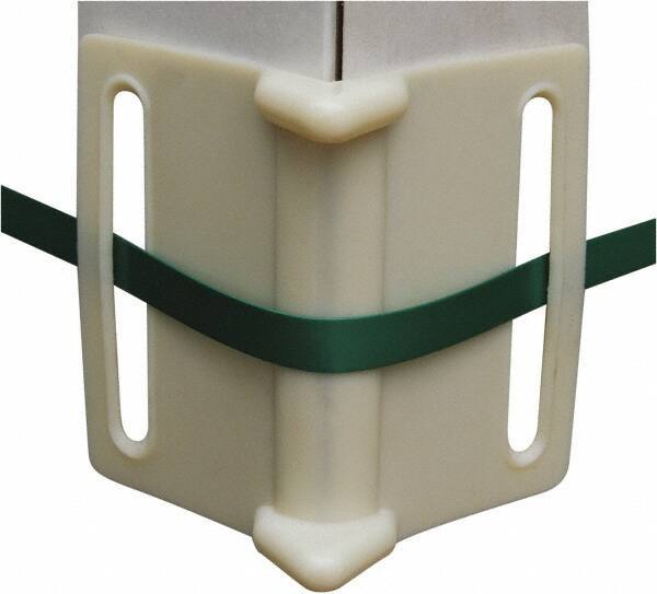 Vestil - 3-7/8" Long x 3-7/8" Wide x 5-3/8" High x 7/64" Thick Edge Guard - White, Cardboard Box, 100 Piece - Apex Tool & Supply