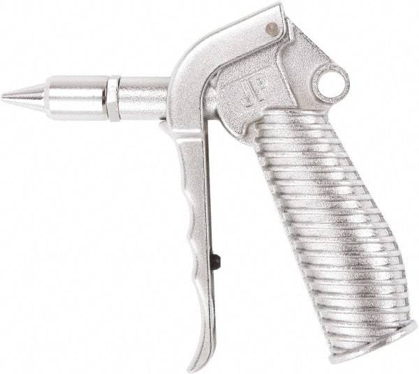 Value Collection - 230 Max psi Quiet Safety Nozzle Pistol Grip Blow Gun - 1/4 NPT Inlet, Chrome Plated Aluminum - Apex Tool & Supply