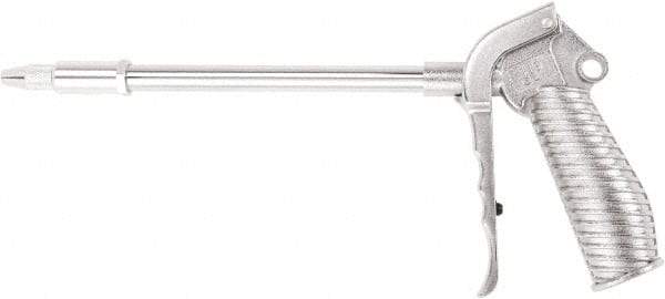 Value Collection - 230 Max psi Adjustable Safety Nozzle Adjustable Air Blow Gun - 1/4 NPT Inlet, 12" Tube Length, Chrome Plated Aluminum - Apex Tool & Supply