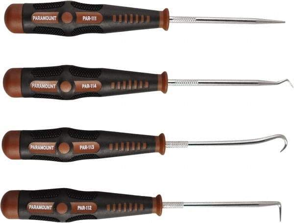 Paramount - 4 Piece Hook & Probe Set - Carbon Steel - Apex Tool & Supply