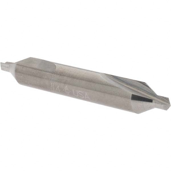 Cleveland - #4 Plain Cut 60° Incl Angle Solid Carbide Combo Drill & Countersink - Apex Tool & Supply