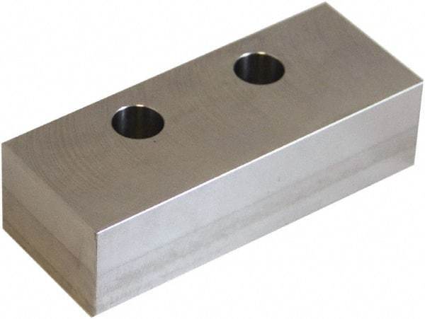 5th Axis - 5" Wide x 1" High x 1.92" Thick, Flat/No Step Vise Jaw - Soft, Aluminum, Manual Jaw, Compatible with V552M/V562M Vises - Apex Tool & Supply
