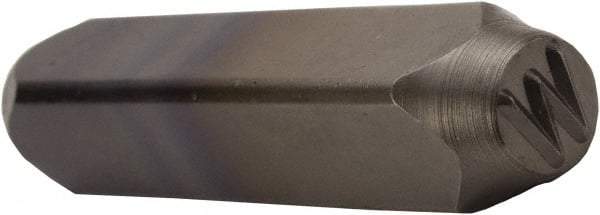 C.H. Hanson - 5/32" Character Size, W Character, Heavy Duty Individual Steel Stamp - Apex Tool & Supply
