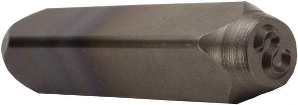 C.H. Hanson - 5/32" Character Size, S Character, Heavy Duty Individual Steel Stamp - Apex Tool & Supply