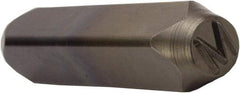 C.H. Hanson - 5/8" Character Size, M Character, Heavy Duty Individual Steel Stamp - Apex Tool & Supply