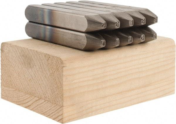 C.H. Hanson - 10 Piece, 1/8" Character Steel Stamp Set - Double Digit Figures, Double Digits - Apex Tool & Supply