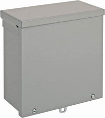 nVent Hoffman - Steel Junction Box Enclosure Screw Flat Cover - NEMA 3R, 8" Wide x 8" High x 4" Deep - Apex Tool & Supply