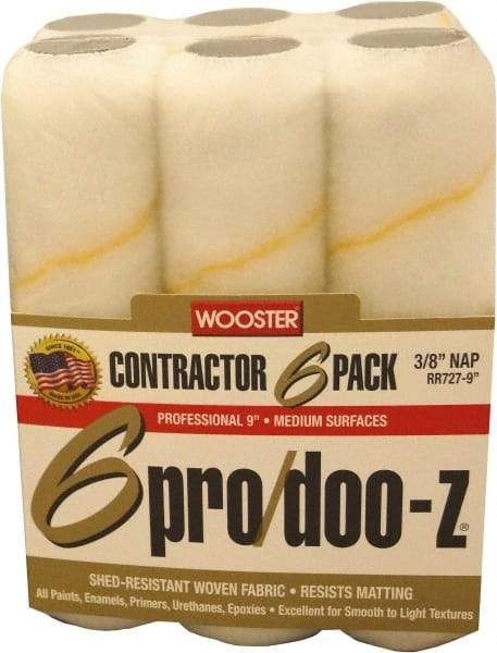 Wooster Brush - 3/8" Nap, 9" Wide Paint Roller - Medium Texture, Woven - Apex Tool & Supply