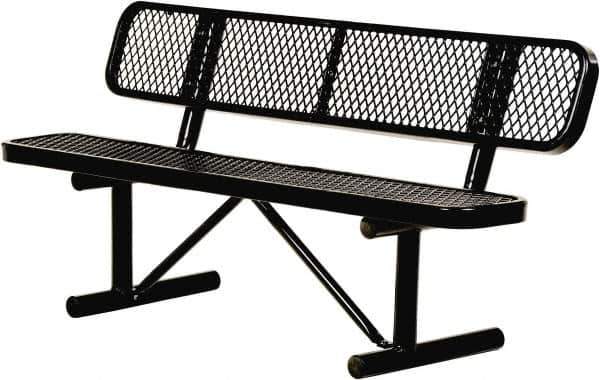 Vestil - 6' Long x 20" Wide, Steel Bench Seat - Apex Tool & Supply