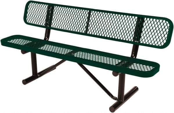 Vestil - 6' Long x 20" Wide, Steel Bench Seat - Apex Tool & Supply