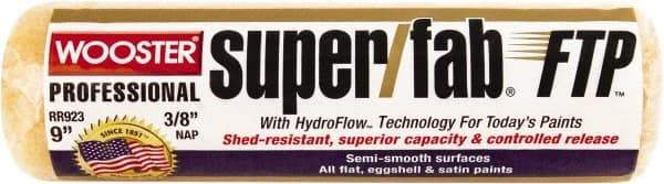 Wooster Brush - 3/8" Nap, 9" Wide Paint Roller - Medium Texture, Synthetic Knit - Apex Tool & Supply