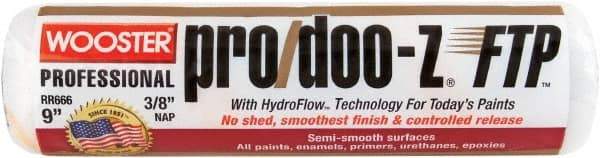 Wooster Brush - 3/8" Nap, 9" Wide Paint Roller - Medium Texture, Woven - Apex Tool & Supply