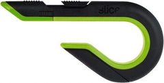 Slice - Retractable Utility Knife - Black & Green Non-Slip Comfort Handle, 1 Blade Included - Apex Tool & Supply