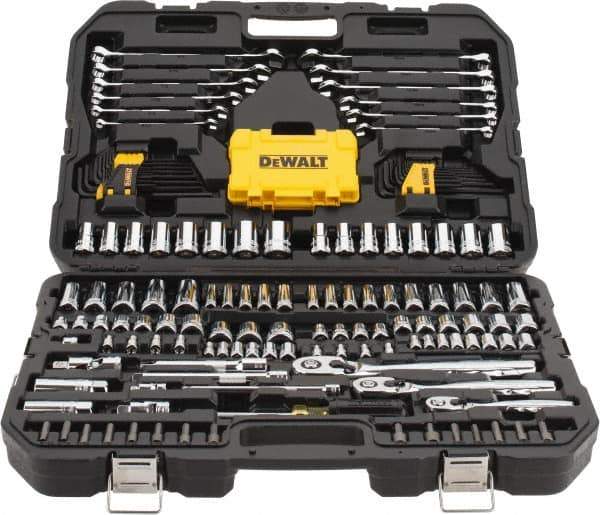 DeWALT - 168 Piece 1/4 & 3/8" Drive Mechanic's Tool Set - Comes in Blow Molded Case - Apex Tool & Supply