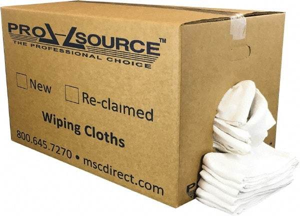 PRO-SOURCE - 25 Inch Long x 16 Inch Wide Virgin Cotton Surgical Towels - White, Huck Toweling, Lint Free, 25 Lbs. at 4 to 6 per Pound, Box - Apex Tool & Supply