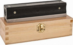 Value Collection - 8" Long, 0.0005" Graduation Sensitivity per 10", 2 Vials, Master Precision Level - Cast Iron, 1-7/8" Wide - Apex Tool & Supply