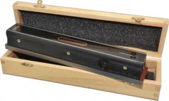 Value Collection - 12" Long, 0.0005" Graduation Sensitivity per 10", 2 Vials, Master Precision Level - Cast Iron, 1-7/8" Wide - Apex Tool & Supply