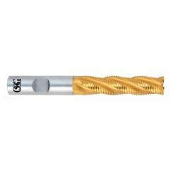 3/4" Dia. - 3-7/8" OAL - TiN HSS - CO-30° Helix - Square End SE EM - 4 FL - Apex Tool & Supply
