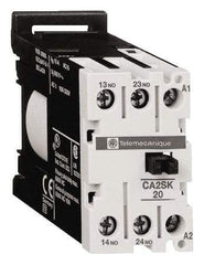 Schneider Electric - 2NO, 240 VAC at 50/60 Hz Control Relay - DIN Rail Mount - Apex Tool & Supply