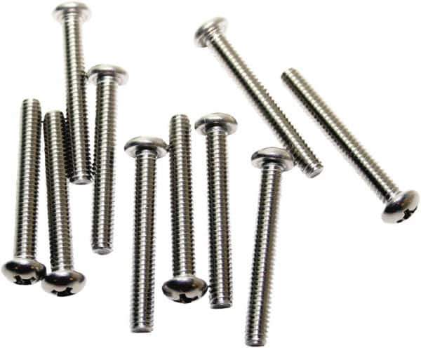 Acorn Engineering - #8-32, 1-1/4" Long Phillips Drive Machine Screw - Round Head, Grade 18-8 Stainless Steel, Uncoated - Apex Tool & Supply