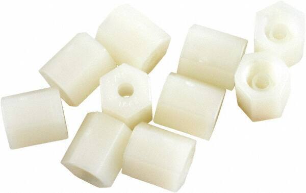 Acorn Engineering - 7/16" Tube OD, Nylon Plastic Compression Tube Compression Nut - 1/8" Pipe, 5/16-24 UNFI Thread - Apex Tool & Supply