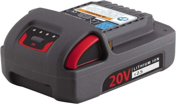 Ingersoll-Rand - 20 Volt Lithium-Ion Power Tool Battery - 2.5 Ahr Capacity, 1-1/4 hr Charge Time, Series IQV - Apex Tool & Supply
