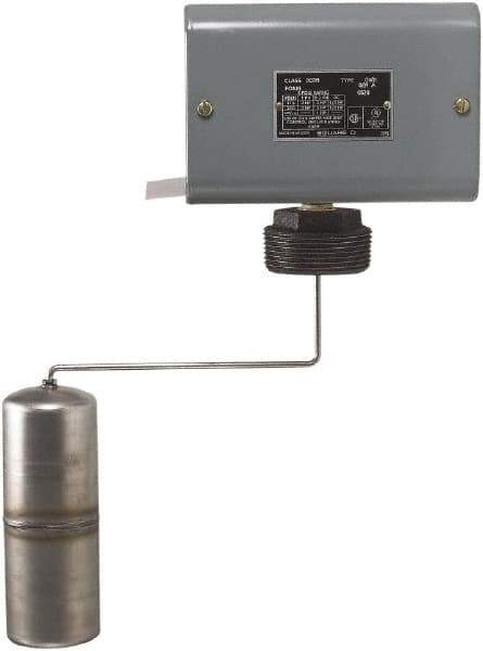 Square D - 1 NEMA Rated, DPST-DB, Float Switch Pressure and Level Switch - 575 VAC, Line-Load-Load-Line Terminal - Apex Tool & Supply