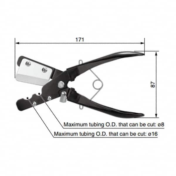 SMC PNEUMATICS - Pipe & Tube Cutters Type: Tube Cutter Maximum Pipe Capacity (mm): 16 - Apex Tool & Supply