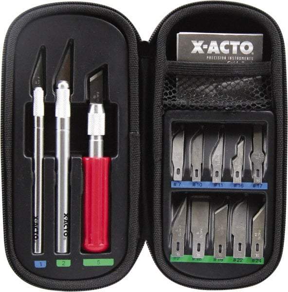 X-ACTO - Hobby Knife Set - 16 Pieces, Includes 3 Knives & 16 Blades - Apex Tool & Supply